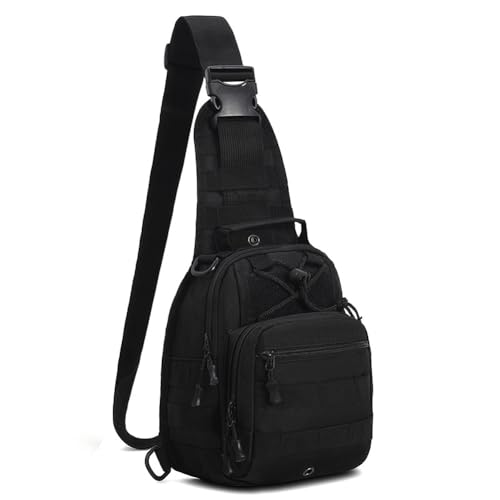 Viriber Waterproof Military Tactical Backpack with Molle System - Black