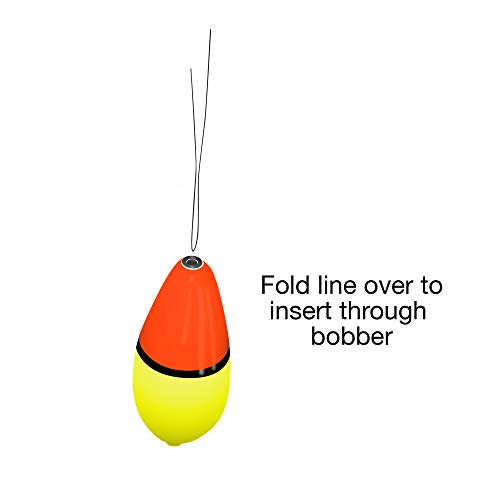 Wobble Slip Float - 1/8 oz. Orange/Yellow Aerodynamic Fishing Bobber