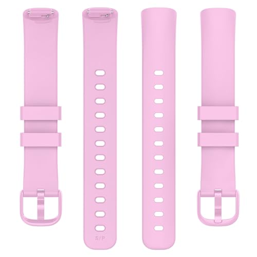 Fitbit Inspire 3 Bands - Soft Silicone Adjustable Wristband - Light Purple, Small