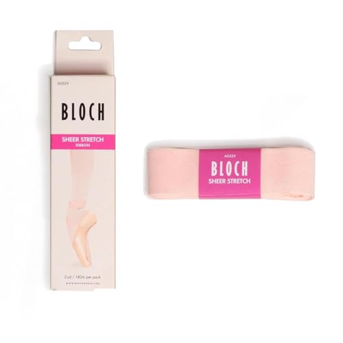 Sheer Stretch Ballet Pointe Shoe Ribbon - Pink, 2 Yards