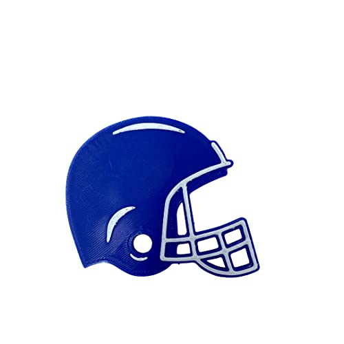 Blue Football Helmet Charm Accessory for Bogg Bags