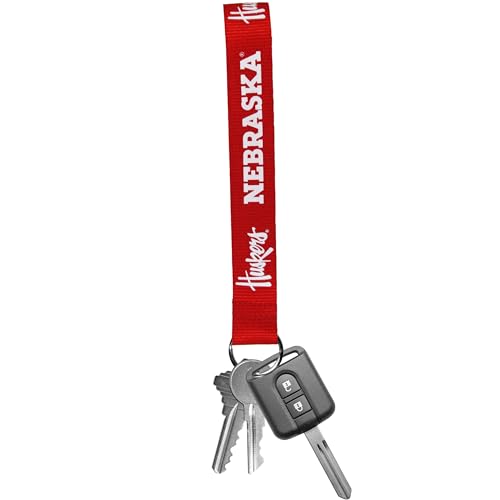 Nebraska Cornhuskers Wristlet Lanyard Key Chain - Red