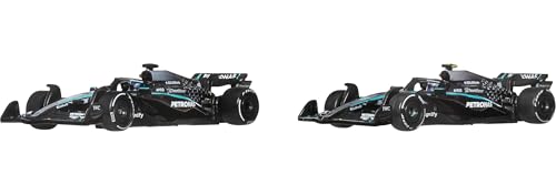 Hot Wheels Premium 1:64 Scale Formula 1 Racecar Set - George Russell & Kimi Antonelli