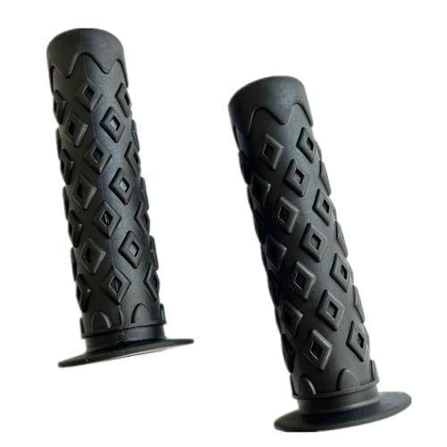 Non-Slip Rubber Handlebar Grips for Bikes - Black