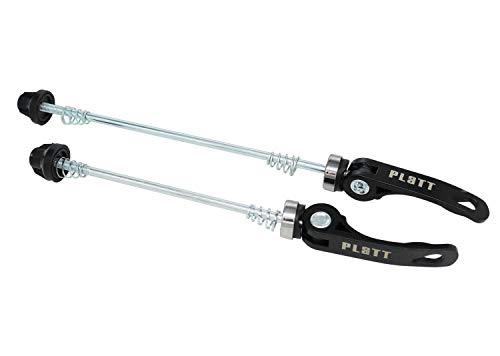 Quick Release Bike Wheel Hub Skewers - Black, Front & Rear
