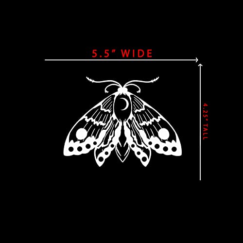 Moon Moth Vinyl Sticker Decal for Notebook & Laptop - 5.5" x 4.25"