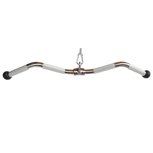 qibylift 29 Inch Chrome Lat Pull Down Bar with Rotating Swivel & Thick Handle