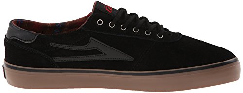 Lakai Men's Manchester Lean-M, Black/Gum Suede, 5.5 M US