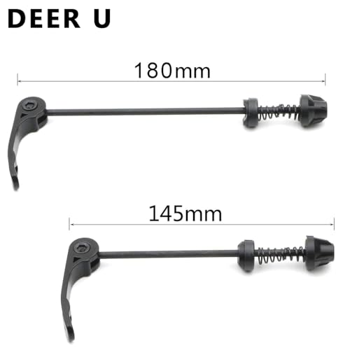 Mountain Bicycle Wheel Skewers Quick Release Axle - Black