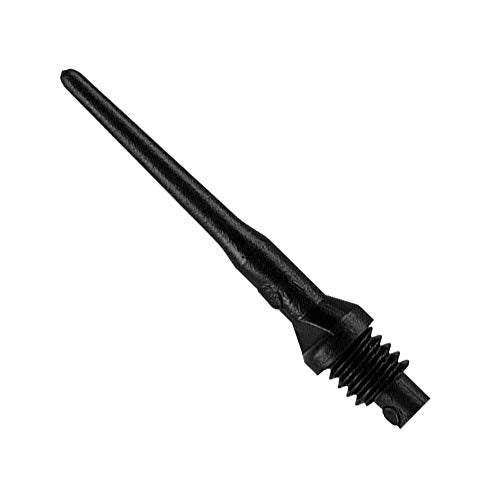Soft Tip Dart Points - Tufflex II 2BA Thread - Black, 500 Pack