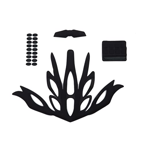 Universal Helmet Padding Foam Replacement Kit - 21 Piece Set - Black
