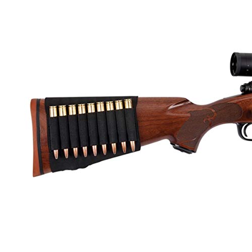 Elastic Rifle Buttstock Shell Holder - Durable Ammo Storage
