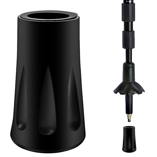 8-Piece Trekking Pole Tips - Durable Rubber Feet for Hiking