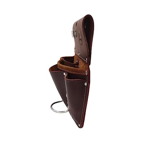 11 Pocket Pro Leather Drywall Pouch, Cherry