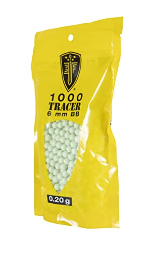 Glow-in-the-Dark Tracer BBs 6mm Airsoft Ammo - 1000 Count