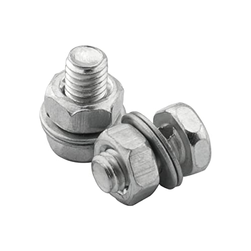8-Pack Bicycle Brake Cable Regulator Clamp Lock Screws with Nuts