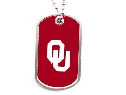 Oklahoma Sooners Domed Dog Tag - 24-Inch Team Tag