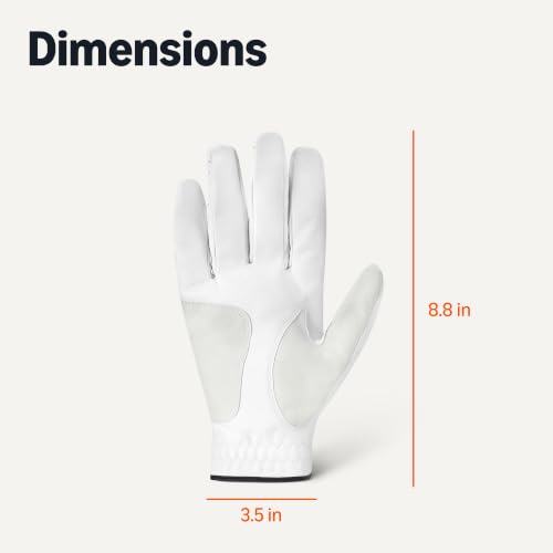 Premium Golf Gloves for Left-Handed Men - Medium/Large, 1-Pack