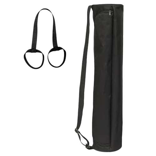 Yoga Mat Bag for Travel - Adjustable Full-Zip Pouch - Black