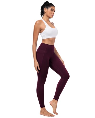 ATHVOTAR 7-Pack High Waist Pockets Leggings for Women, Workout Tummy Control Yoga Pants
