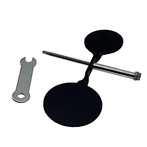 Double-Headed Steel Slingshot Target - 3mm Rotating Design