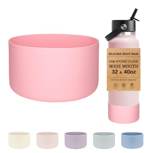 Silicone Boot for Hydro Flask Wide Mouth 32-40oz Water Bottle - Pink