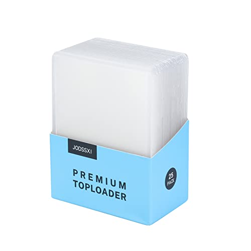 25 Pcs Toploaders & Sleeves Set - Clear Card Protectors W25 Pack