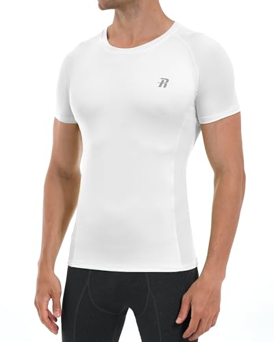 Runhit Short Sleeve Compression Shirts for Men, Quick Dry Cool Men's