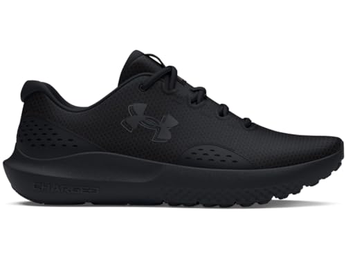 Men's Charged Surge 4 Sneakers - Black - Breathable Road Running Shoes