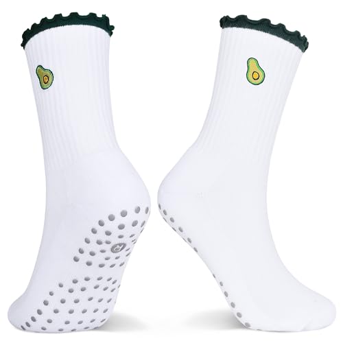 Non-Slip Pilates Socks for Yoga & Barre - US Shoe Sizes 5-11 - Color 4