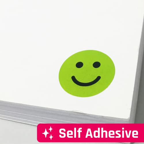 Happy/Sad Smile Face Emotion Stickers - 600 Pack, Red & Green