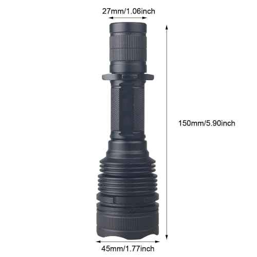 M7 Hunting Flashlight: 525nm-530nm Green Hunting Light Kit Rifle Flashlight Long Range for Predator Hog Light