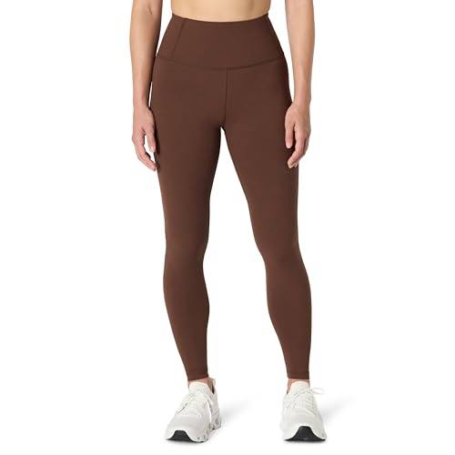 High Waist Full Length Gym Workout Leggings - Rich Hazel