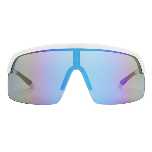Rawlings Youth Luna Drift Jr. Shield Sunglasses, White, 137mm