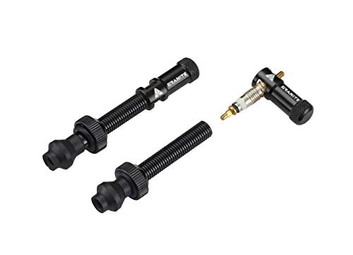 Granite Juicy Nipples Presta Valve Core Remover Caps (Black)