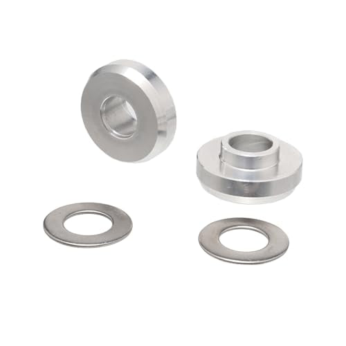 BMX Axle Adapter Kit 3/8" to 14mm with Washers - Heavy-Duty Aluminum