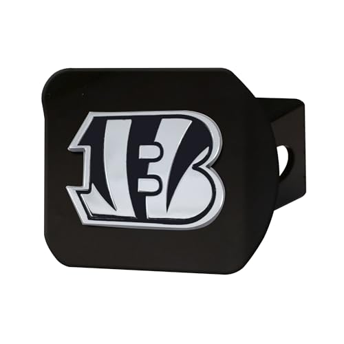 Cincinnati Bengals Black Metal Hitch Cover with 3D Emblem