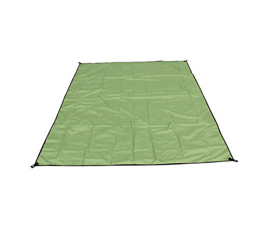 Waterproof Camping Tarp 118 x 118 Inches - Heavy Duty Rain Fly for Outdoor Shelter - Army Green