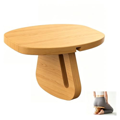 Ergonomic Pine Meditation Bench - Portable Prayer & Yoga Seat