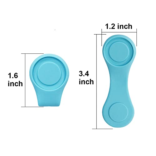 Myartte Silicone Golf Ball Marker Hat Clip - Strong Magnetic Closure, Pack of 3, 4, or 7 - Pink, Blue, Green