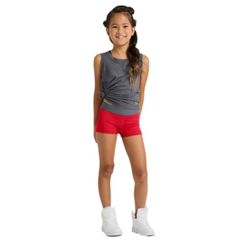 Soffe Girls' Lowrise Dri Shorts 2.5" Inseam - Large, New Purple