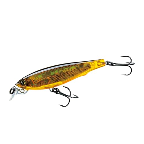 Duel Yo-Zuri 3DS Minnow 4" Suspending Lure, Holographic Gold/Black