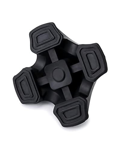 Universal Rubber Replacement Foot Pad for Walking Canes - Black
