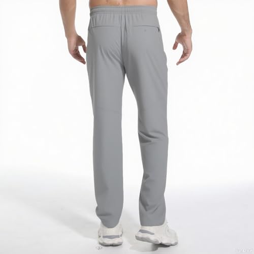 Men's Breathable Quick-Dry Hiking Pants - Light Grey, XX-Large
