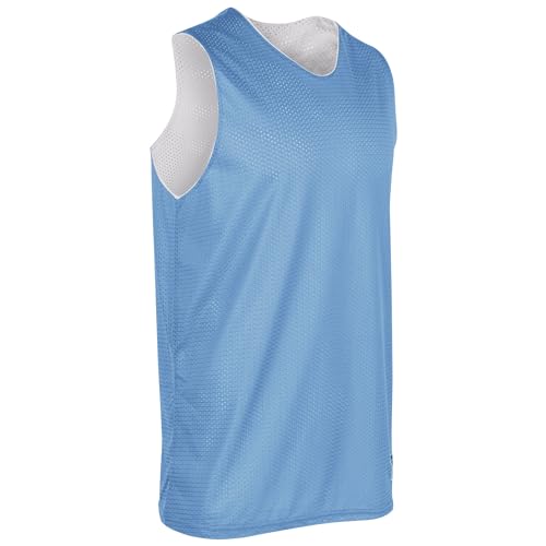 Reversible Basketball Jersey - Light Blue & White - Medium
