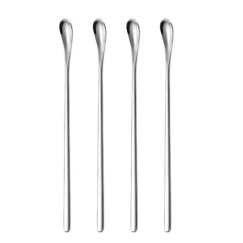 Stainless Steel Cocktail Stirring Spoon - Thick-Handle - Set of 4 (7.6 Inch)