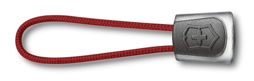 Pocket Knife Lanyard with Rubber Grip - Red
