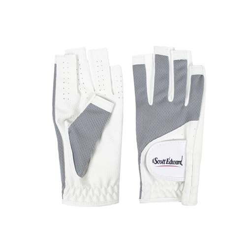 Scott Edward Women's Open-Finger Golf Gloves Left & Right Hand Grey 19-M