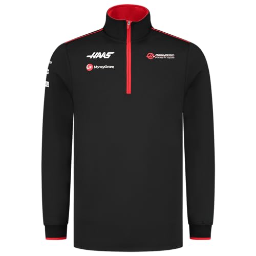 Haas F1 Team Fitted 1/4 Zip Sweater - Sustainable Polyester