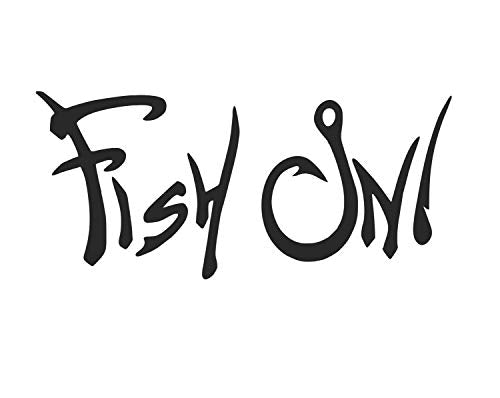 Fish On Vinyl Decal Sticker for Cars, Trucks & Laptops - 5.5" x 2.5"